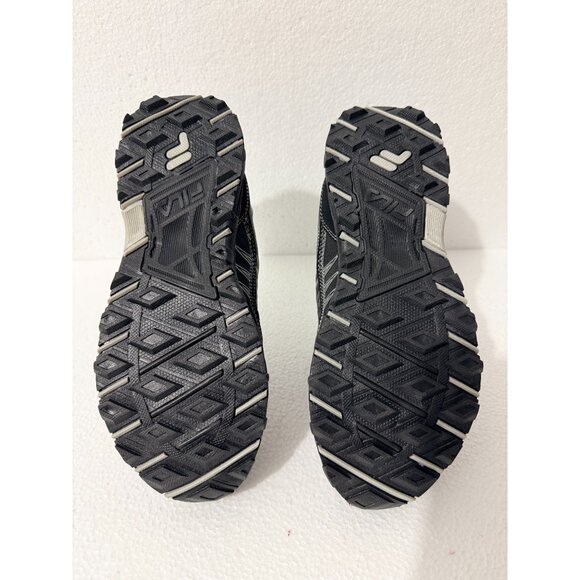Fila Kids Trail Running Shoes Black Size 4.5 US Lace-Up Mesh Breathable Design D - Picture 6 of 12